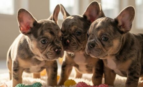 French bulldog puppy - Fluffy Frenchie puppy