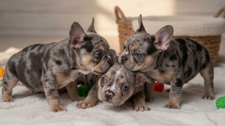 French bulldog pups merle