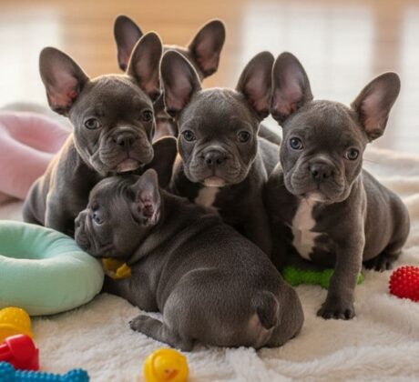 long haired french bulldog