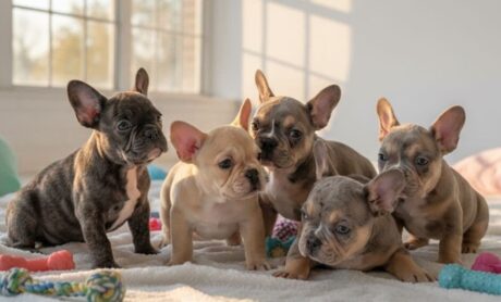 Fluffy French bulldog puppies for sale